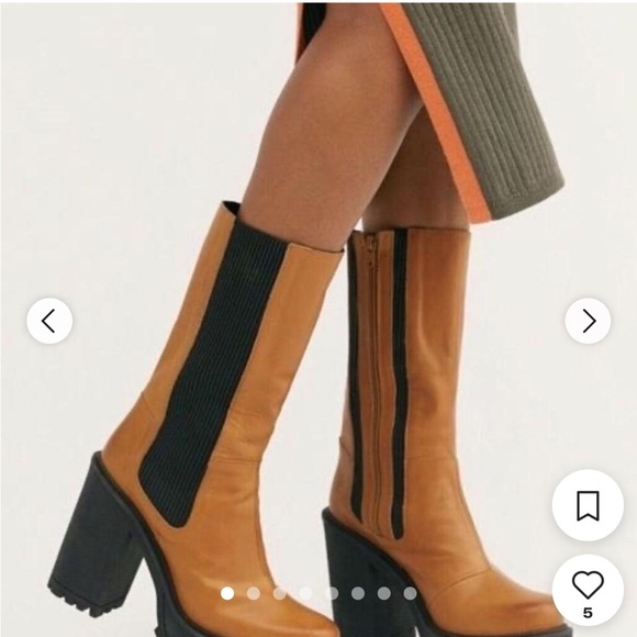 Free People Tristan Chelsea Boot Platform Lug chunky size 39 - Picture 2 of 13